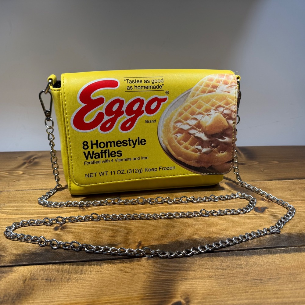 Official Kellogg's Eggo‎ Waffles Crossbody Purse Novelty Handbag Stranger Things